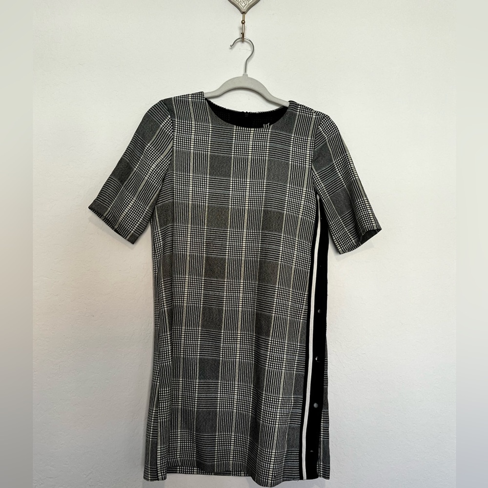 Semi houndstooth mini dress
